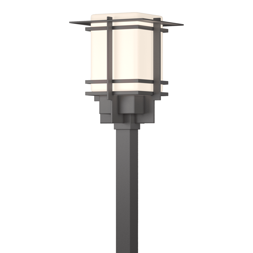 Hubbardton Forge Tourou Large Outdoor Post Light - Dimmable, Japanese Lantern Inspired Design