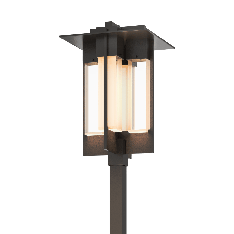 Axis Large Outdoor Post Light By Hubbardton Forge, 27.5" Height, Modern Design, Handcrafted Aluminum