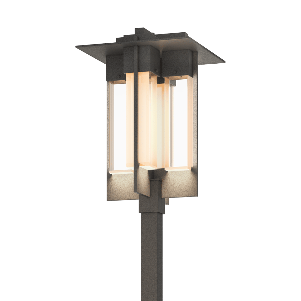 Axis Large Outdoor Post Light By Hubbardton Forge, 27.5" Height, Modern Design, Handcrafted Aluminum