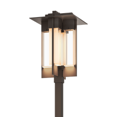 Axis Large Outdoor Post Light By Hubbardton Forge, 27.5" Height, Modern Design, Handcrafted Aluminum