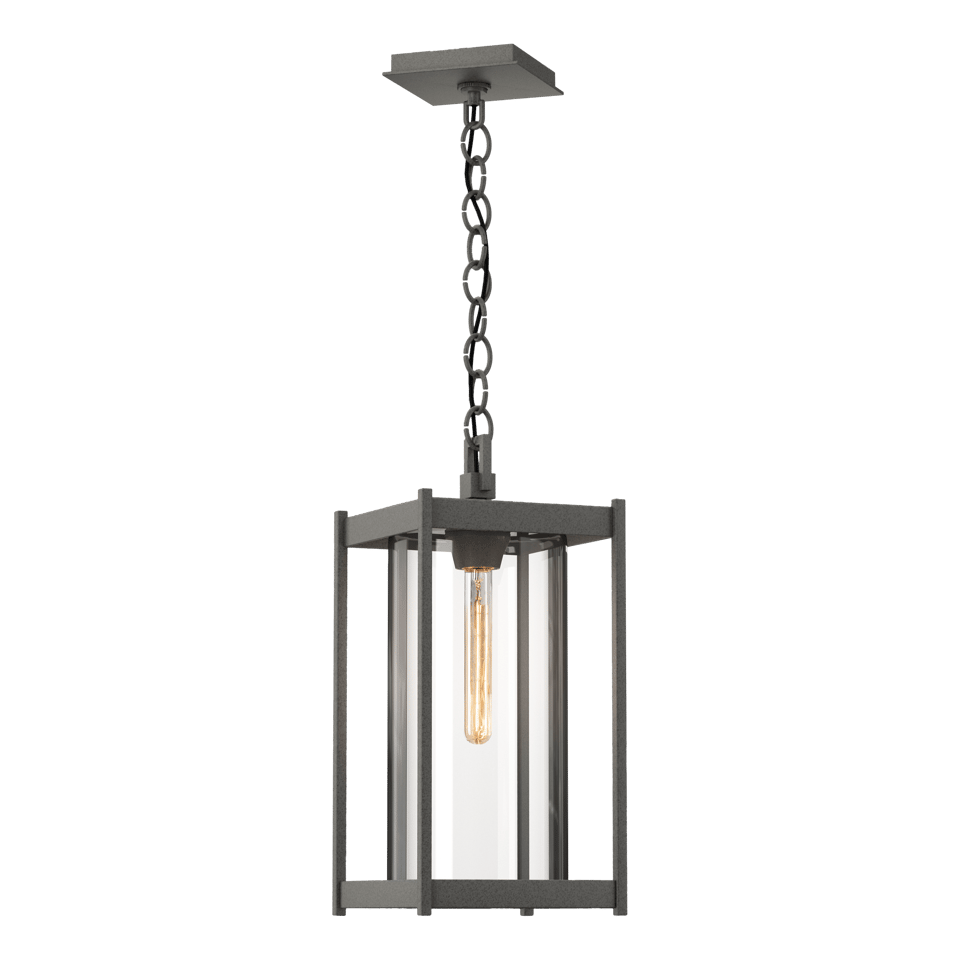 Cela Large Dimmable Outdoor Lantern by Hubbardton Forge, 17.4" Tall, Aluminum, UL Damp Rated