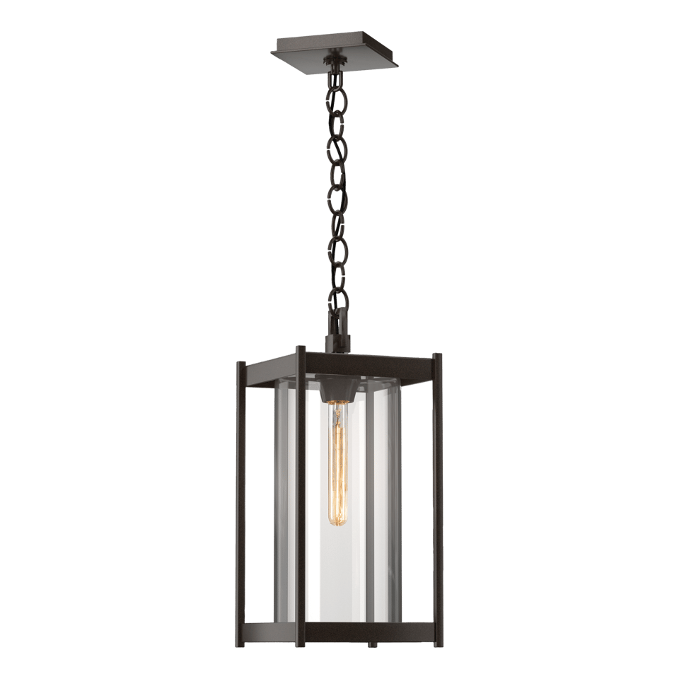 Cela Large Dimmable Outdoor Lantern by Hubbardton Forge, 17.4" Tall, Aluminum, UL Damp Rated