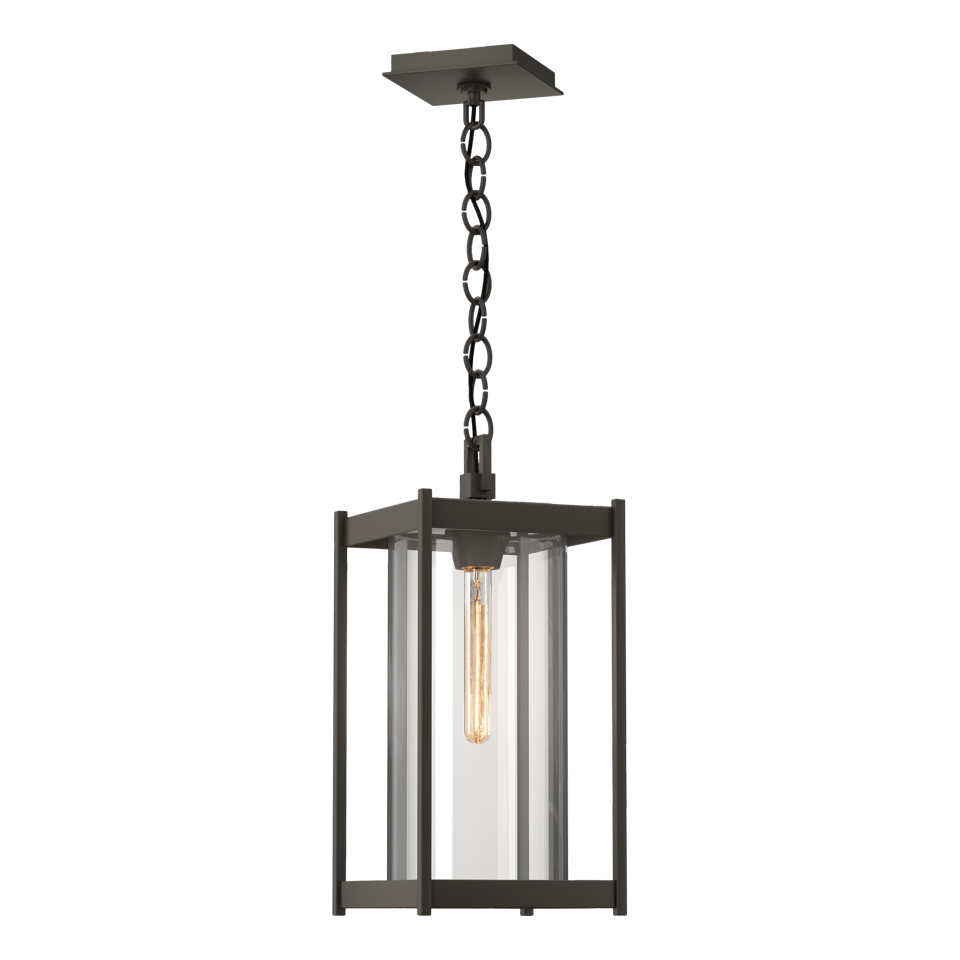 Cela Large Dimmable Outdoor Lantern by Hubbardton Forge, 17.4" Tall, Aluminum, UL Damp Rated