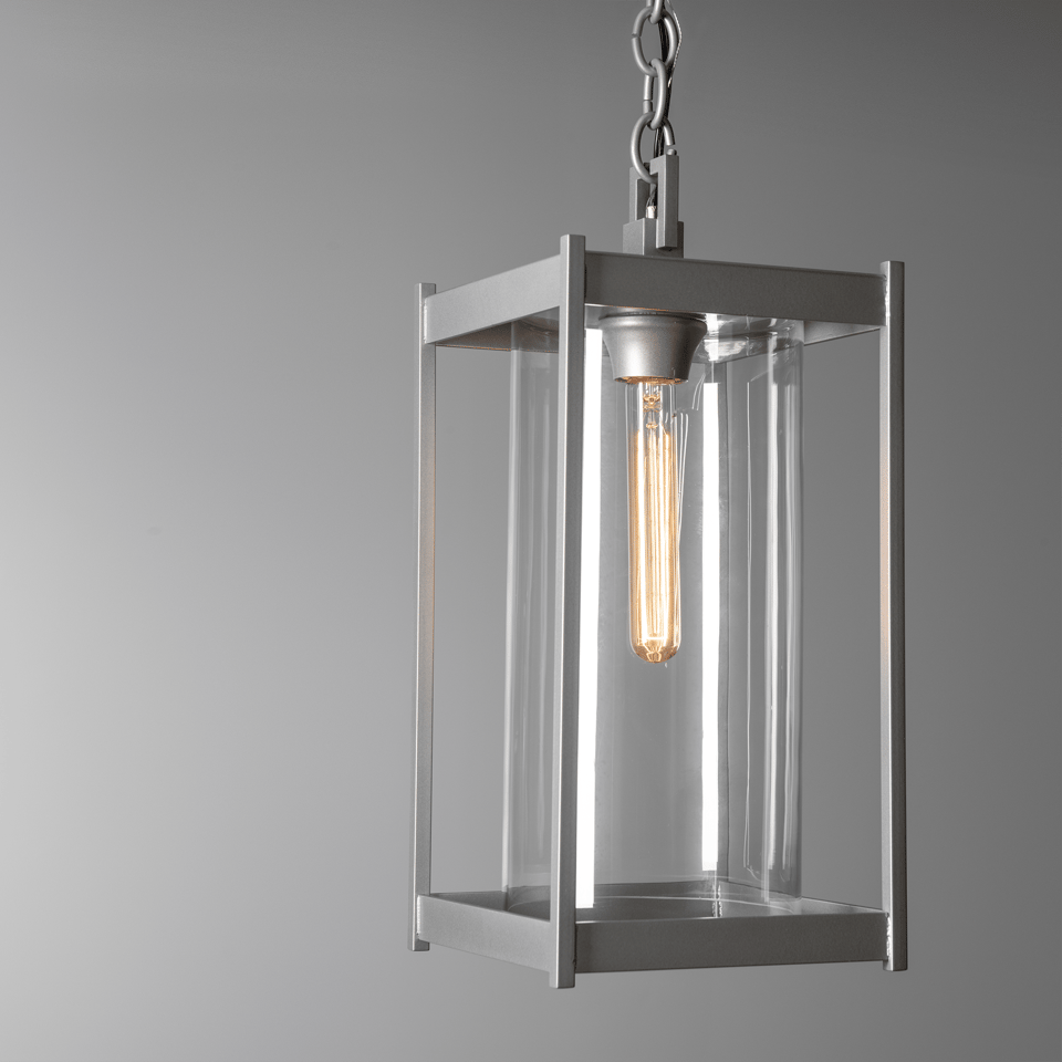 Cela Large Dimmable Outdoor Lantern by Hubbardton Forge, 17.4" Tall, Aluminum, UL Damp Rated