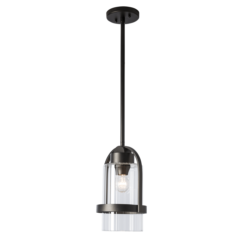 Hubbardton Forge Alcove Outdoor Pendant Light - Stylish 100W, Weather-Resistant Design, Dimmable, 12.5" High