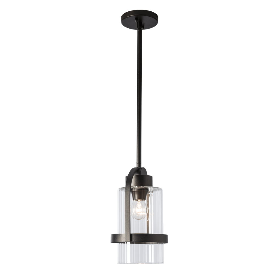 Hubbardton Forge Alcove Outdoor Pendant Light - Stylish 100W, Weather-Resistant Design, Dimmable, 12.5" High