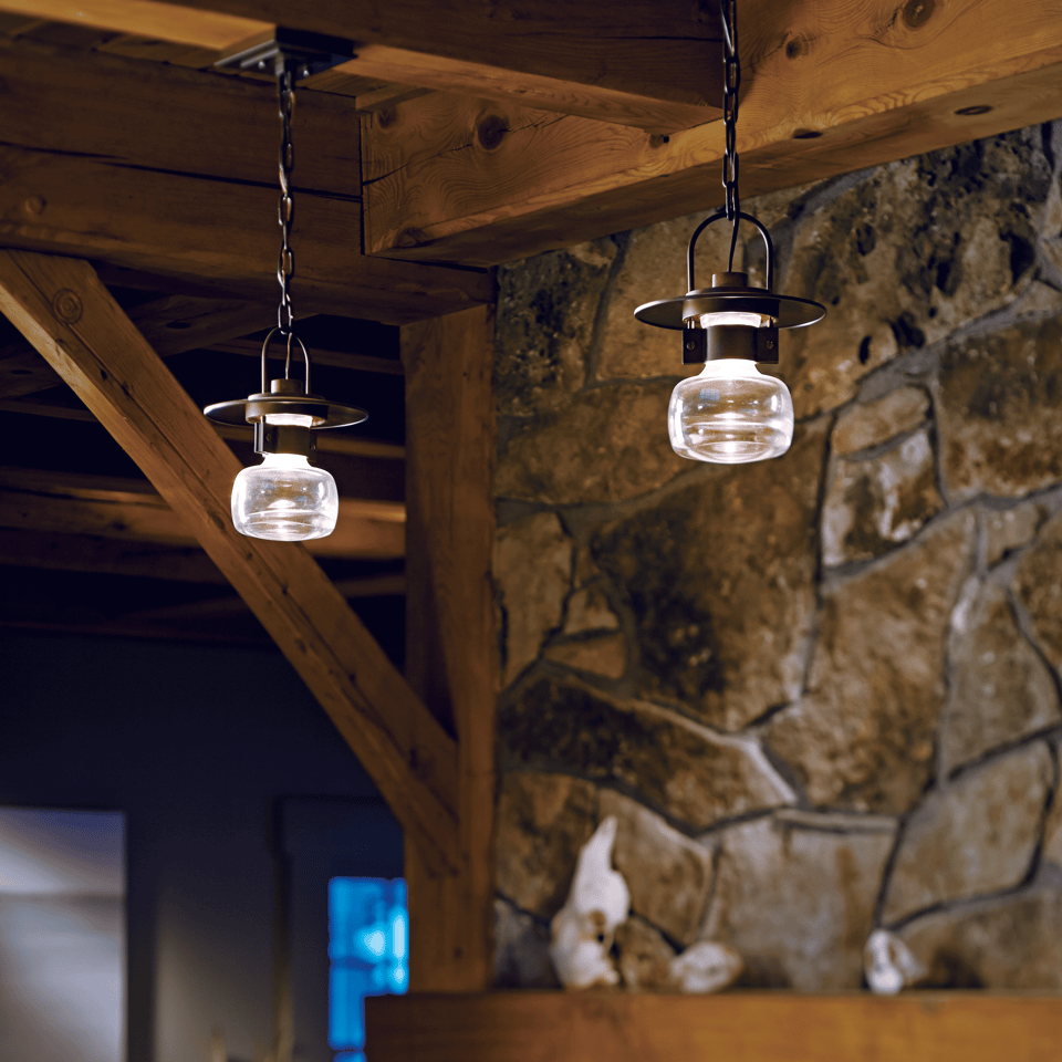 Mason Outdoor Ceiling Fixture by Hubbardton Forge, Steampunk Design, Dimmable, Multiple Finishes