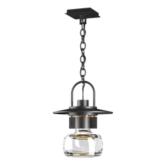 Hubbardton Forge Mason 1-Light Large Outdoor Ceiling Fixture with Dimmable Capability and Glass Shade