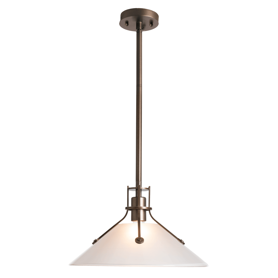 Henry Outdoor Pendant Light with Clear Glass Shade, Dimmable, UL Damp Rated, E26 by Hubbardton Forge