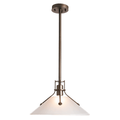 Henry Outdoor Pendant Light with Clear Glass Shade, Dimmable, UL Damp Rated, E26 by Hubbardton Forge