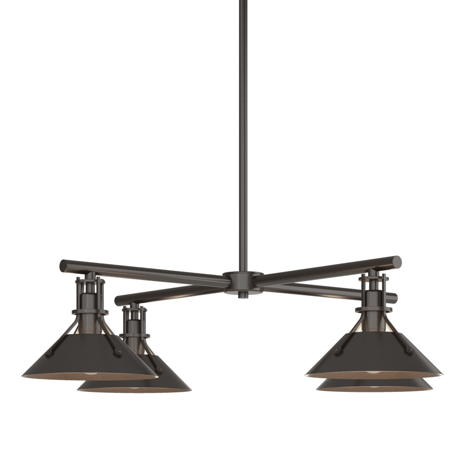 Henry Outdoor 4-Light Pendant by Hubbardton Forge - Dimmable, Durable, Elegant Design in Multiple Finishes