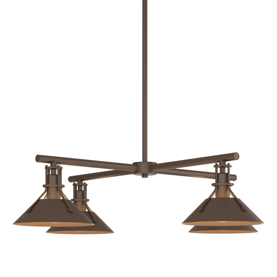 Henry Outdoor 4-Light Pendant by Hubbardton Forge - Dimmable, Durable, Elegant Design in Multiple Finishes