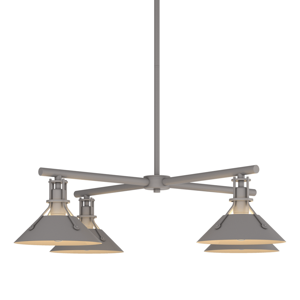 Henry Outdoor 4-Light Pendant by Hubbardton Forge - Dimmable, Durable, Elegant Design in Multiple Finishes