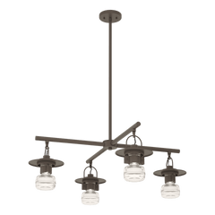 Mason Outdoor 4-Light Pendant by Hubbardton Forge - Dimmable, Versatile Finishes, UL Damp Rated