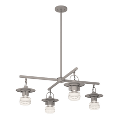 Mason Outdoor 4-Light Pendant by Hubbardton Forge - Dimmable, Versatile Finishes, UL Damp Rated