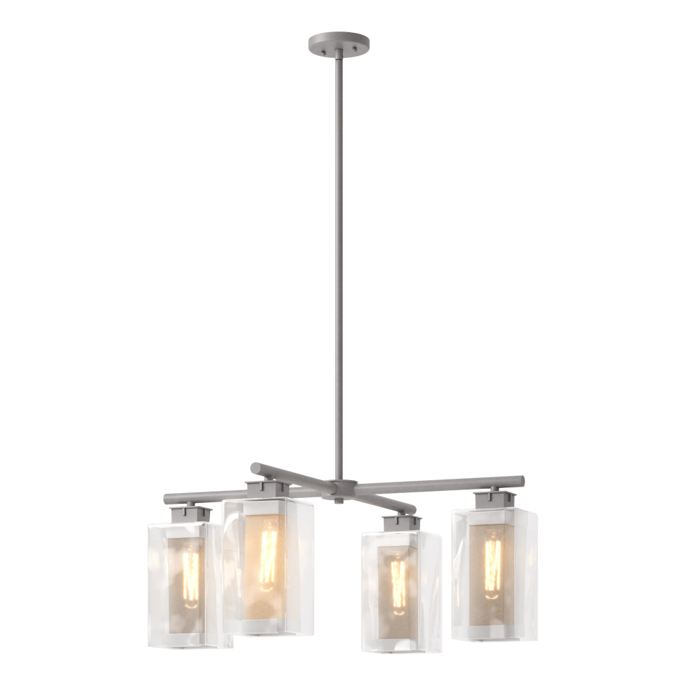 Hubbardton Forge Polaris Outdoor 4-Light Pendant - Dimmable, UL Damp Rated, Multiple Finishes