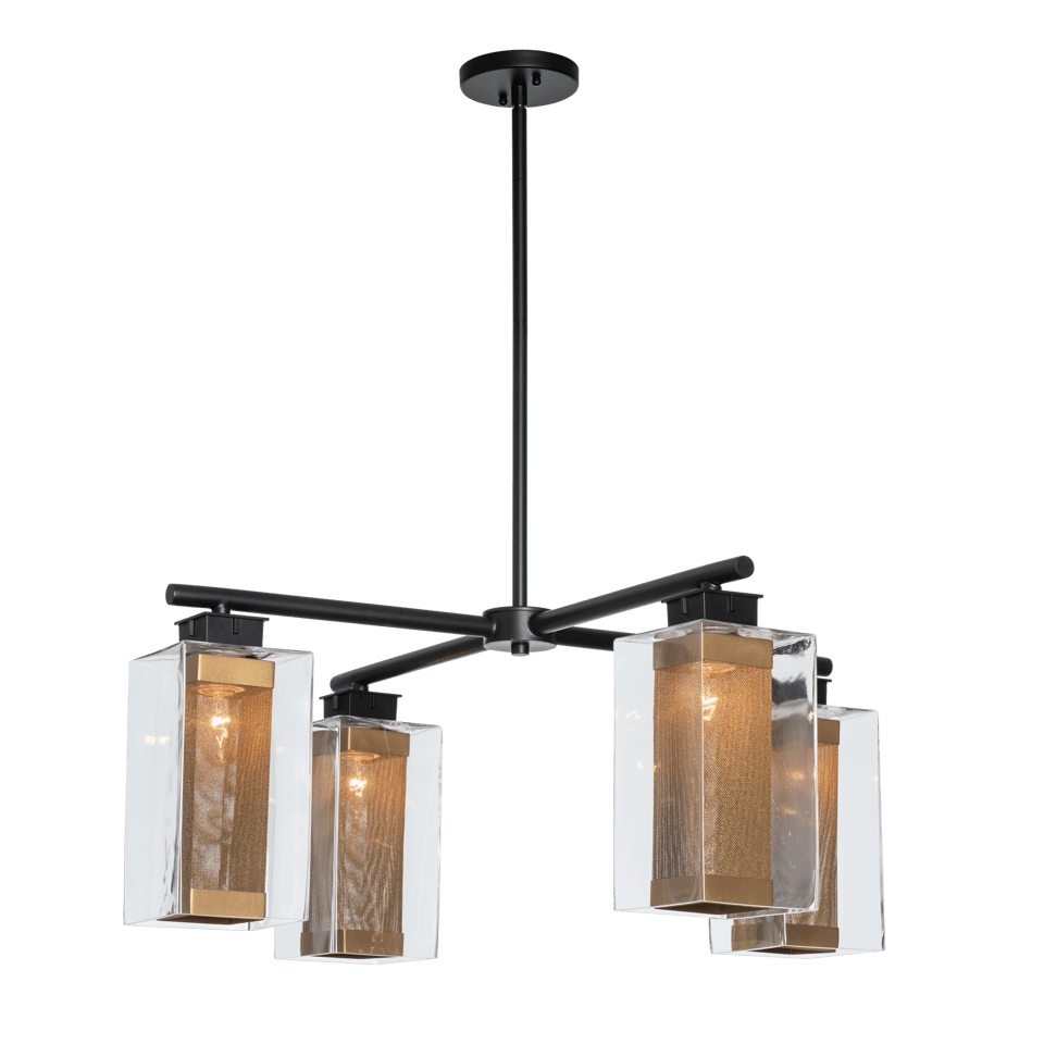 Hubbardton Forge Polaris Outdoor 4-Light Pendant - Dimmable, UL Damp Rated, Multiple Finishes