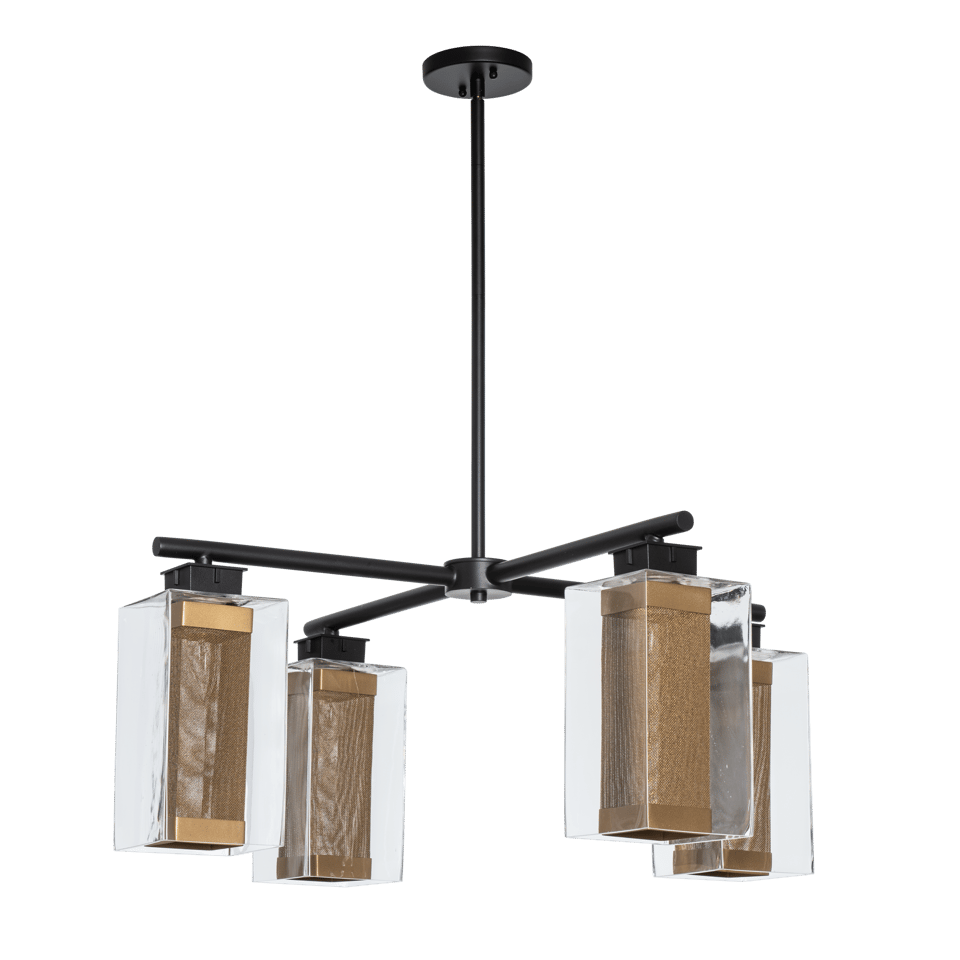 Hubbardton Forge Polaris Outdoor 4-Light Pendant - Dimmable, UL Damp Rated, Multiple Finishes