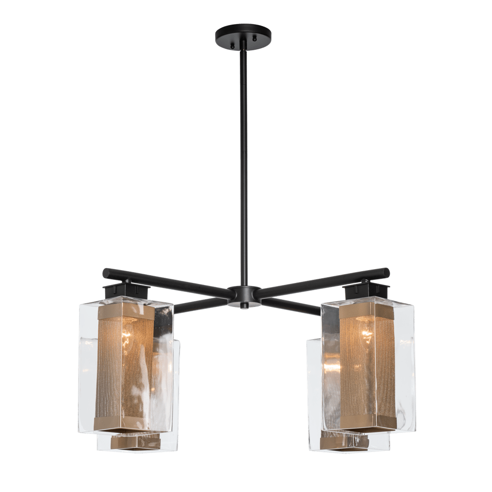 Hubbardton Forge Polaris Outdoor 4-Light Pendant - Dimmable, UL Damp Rated, Multiple Finishes