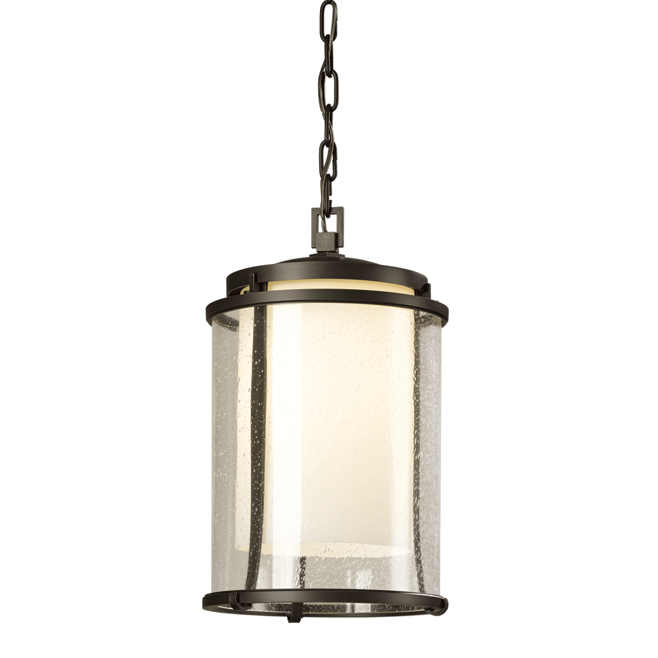 Meridian Large Handcrafted Outdoor Ceiling Fixture by Hubbardton Forge, Energy Efficient, Damp Rated, Multiple Finish Options