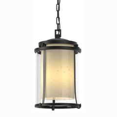 Meridian Large Handcrafted Outdoor Ceiling Fixture by Hubbardton Forge, Energy Efficient, Damp Rated, Multiple Finish Options