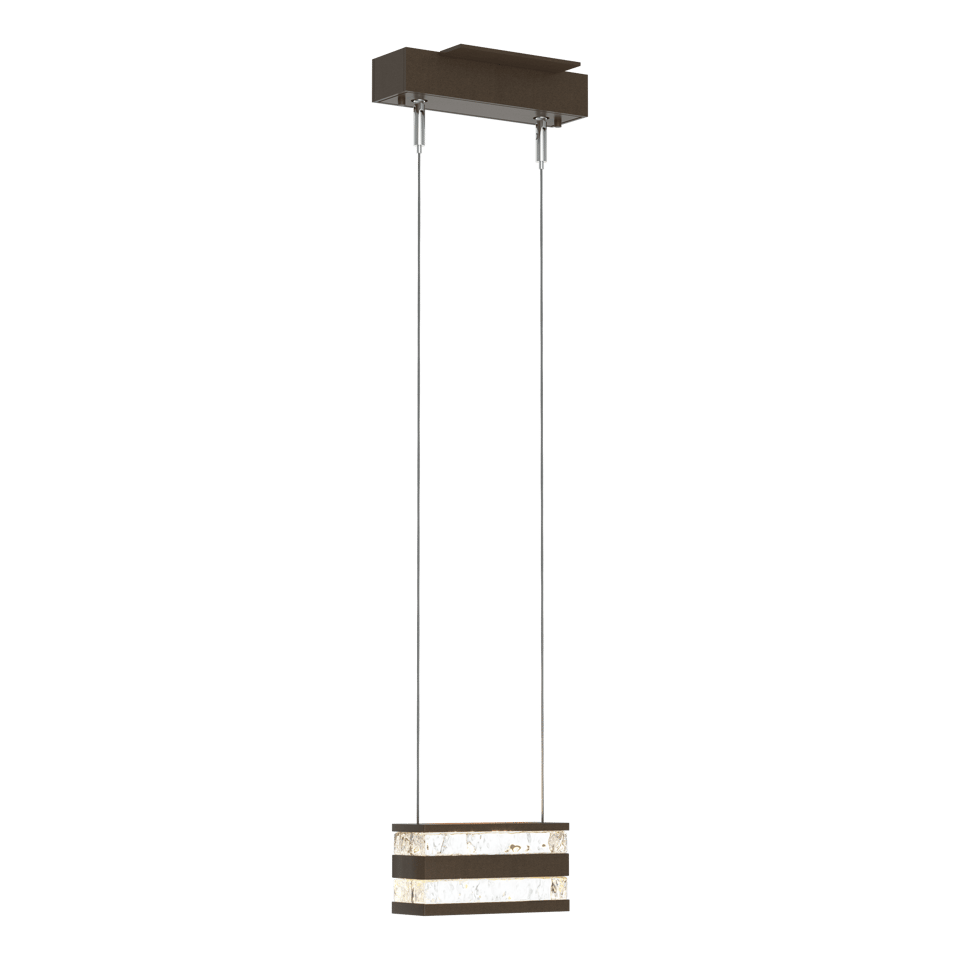 Stacks LED Pendant Light by Hubbardton Forge, Adjustable Height, 4.5W LED, Multiple Finish Options