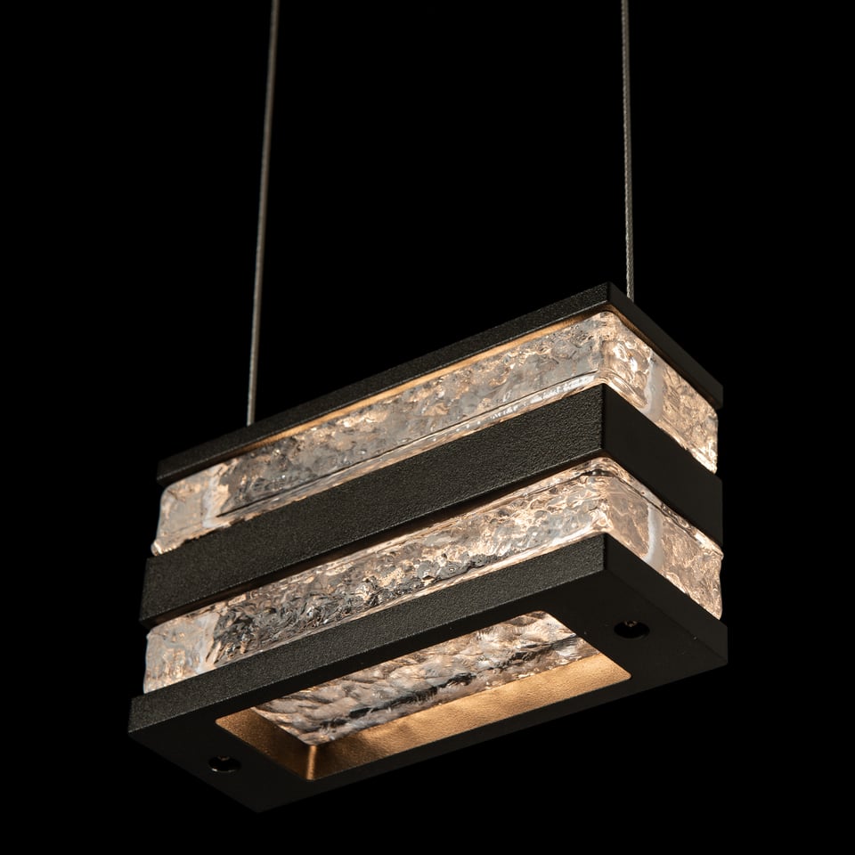 Stacks LED Pendant Light by Hubbardton Forge, Adjustable Height, 4.5W LED, Multiple Finish Options