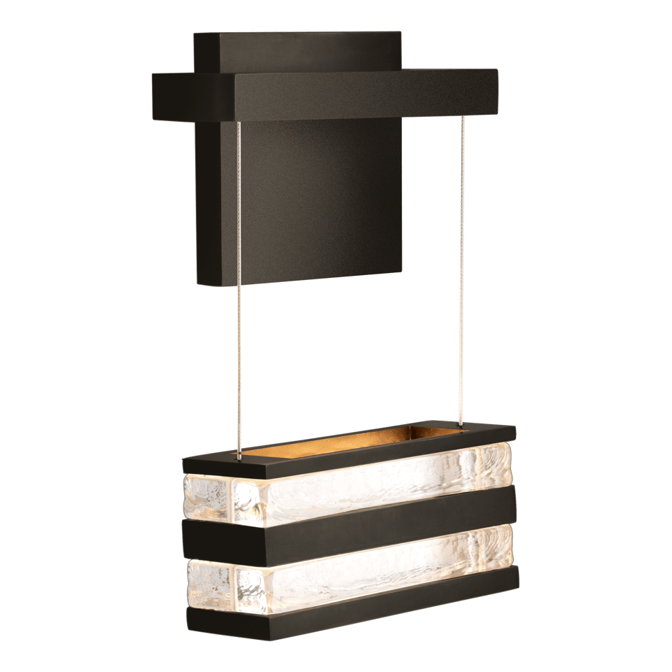 Stacks LED Sconce by Hubbardton Forge, 4.5W Dimmable Energy-Efficient Lighting, Artisan Glass Design