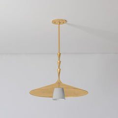 Vails Gate Pendant Light 19.25" Height by Hudson Valley Lighting, Vintage Gold Leaf Finish, Dimmable