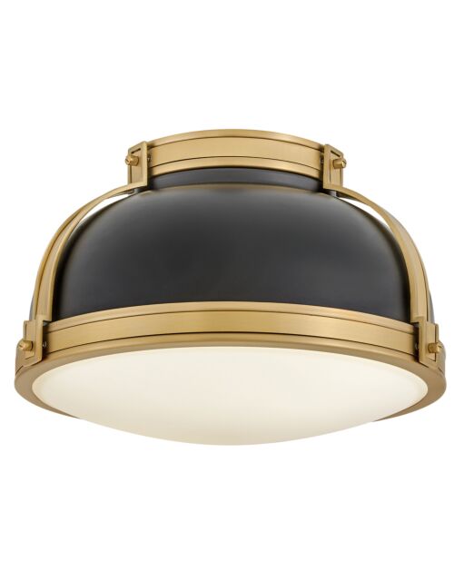 Barton 14.25" Medium Flush Mount Light by Hinkley Lighting - Dimmable, Equestrian-Inspired Design