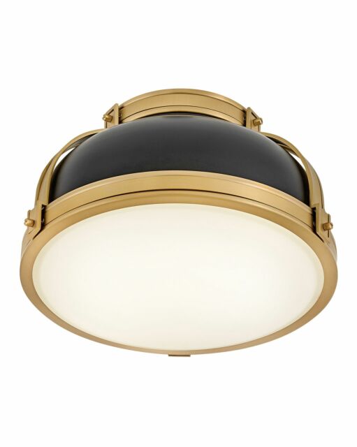 Barton 14.25" Medium Flush Mount Light by Hinkley Lighting - Dimmable, Equestrian-Inspired Design