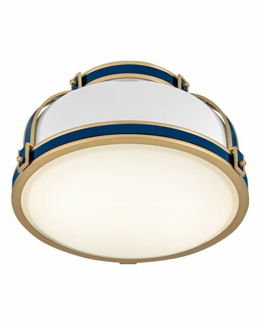 Barton 14.25" Medium Flush Mount Light by Hinkley Lighting - Dimmable, Equestrian-Inspired Design