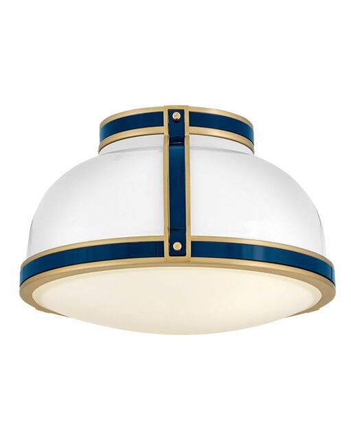 Barton 14.25" Medium Flush Mount Light by Hinkley Lighting - Dimmable, Equestrian-Inspired Design