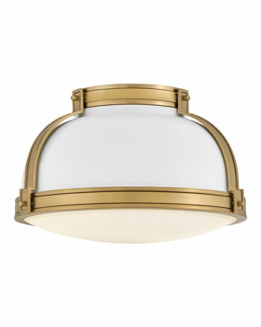 Barton 14.25" Medium Flush Mount Light by Hinkley Lighting - Dimmable, Equestrian-Inspired Design