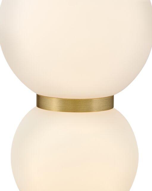 Trigo Extra Small Pendant by Hinkley Lighting - Lacquered Brass, Etched Opal Glass, LED, 24.75"H