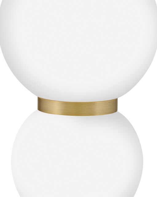 Trigo Extra Small Pendant by Hinkley Lighting - Lacquered Brass, Etched Opal Glass, LED, 24.75"H