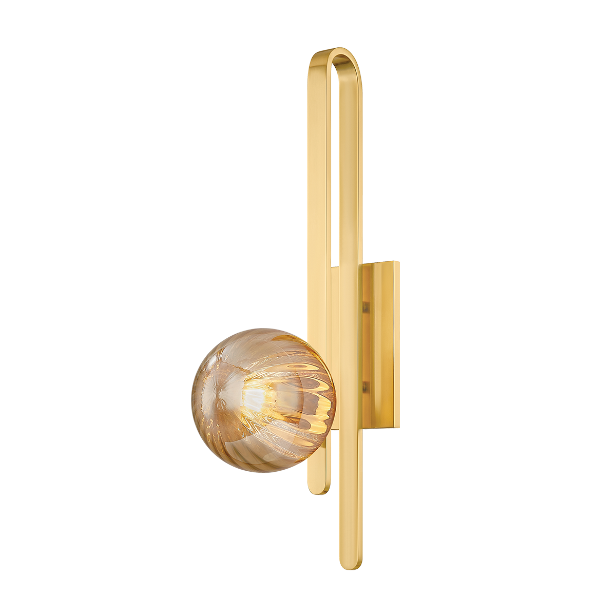 Cronus Wall Sconce by Corbett Lighting - Vintage Polished Brass, Dimmable, Grapes Design, 25"H