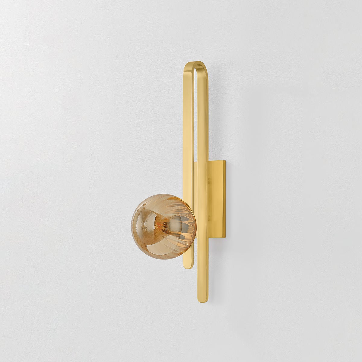 Cronus Wall Sconce by Corbett Lighting - Vintage Polished Brass, Dimmable, Grapes Design, 25"H