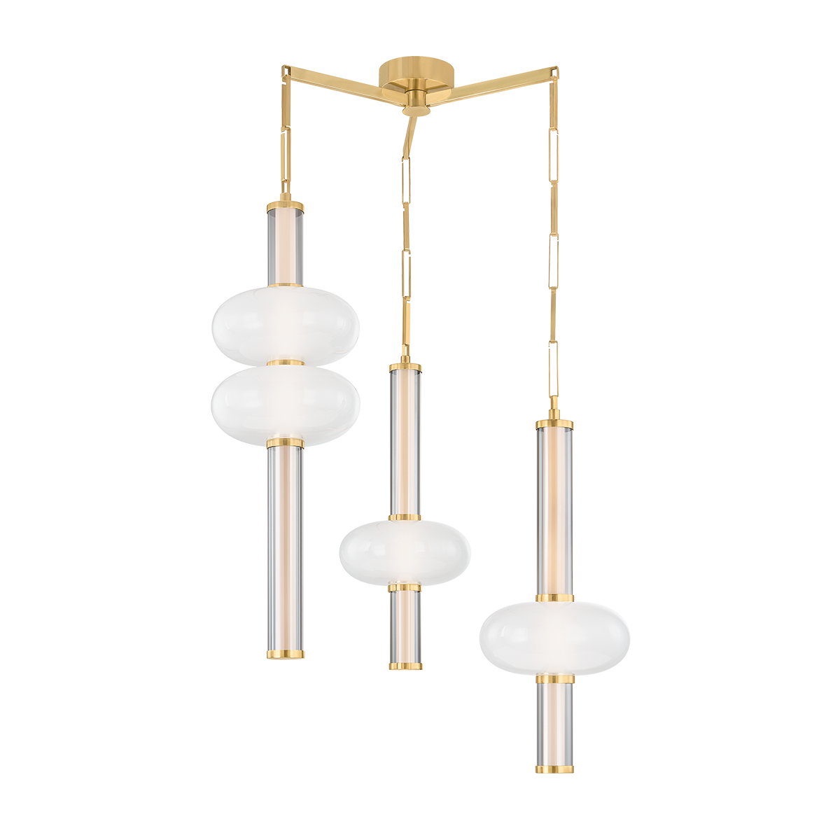 Corbin Chandelier by Corbett Lighting - Elegant Glass Design, Energy Efficient LED, Dimmable