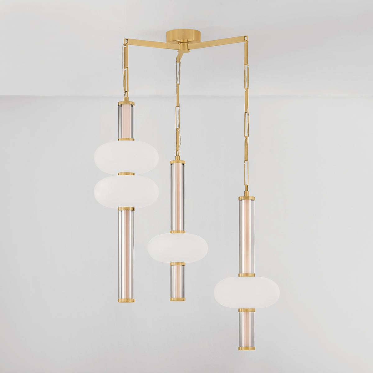 Corbin Chandelier by Corbett Lighting - Elegant Glass Design, Energy Efficient LED, Dimmable