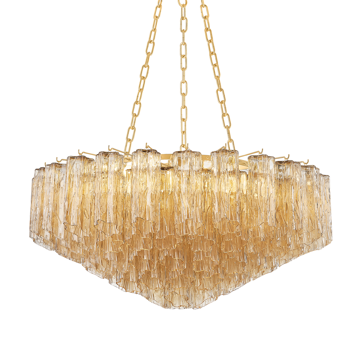 Watertown 9-Light Chandelier by Hudson Valley Lighting - Art Deco Inspired Aged Brass Design