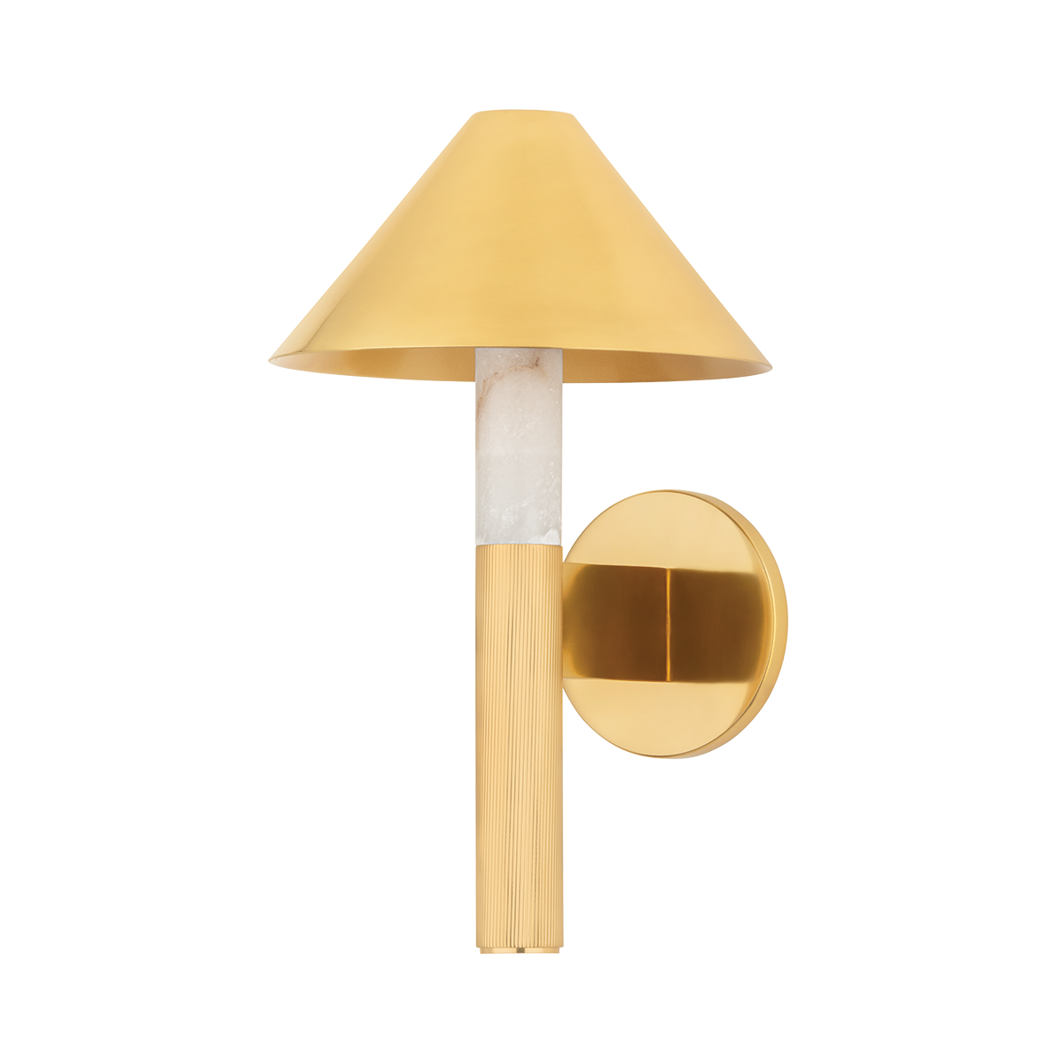 Corbett Lighting Altona Wall Sconce 491-01-VB, Vintage Brass, Dimmable, 16.75"H x 10"W x 10.75"E