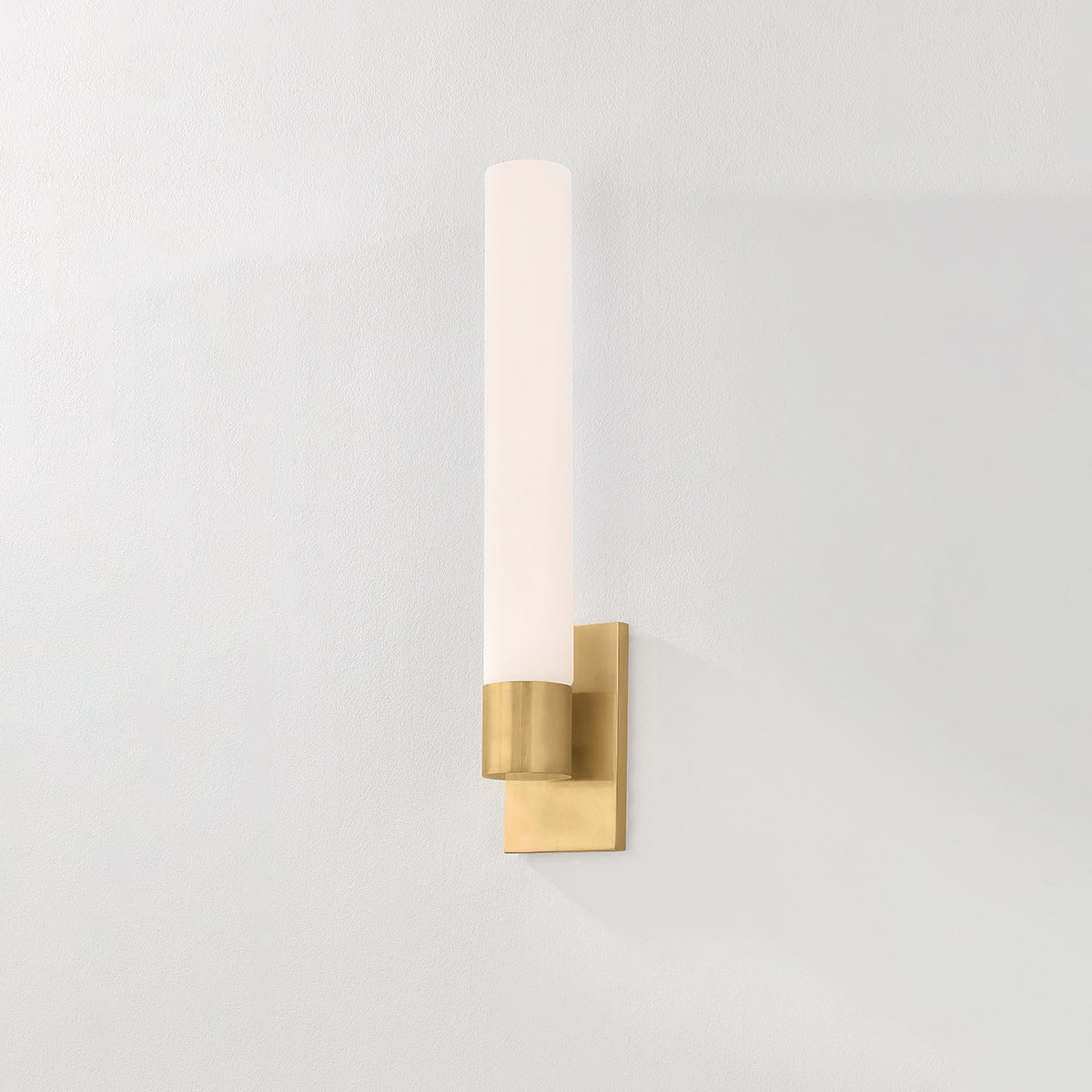 Balerma Wall Sconce by Corbett Lighting - Elegant Matte Cloud Glass & Vintage Brass, ETL Damp Rated