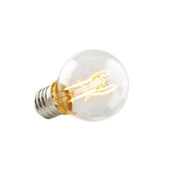 3.8 Watt LED Premium Filament G16.5 Bulb, 350 Lumens, 2700K, E26 Base, 92 CRI, Dimmable, 120V