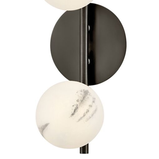 Selene Large 3-Light Wall Sconce by Fredrick Ramond - Modern Swirled Glass Design