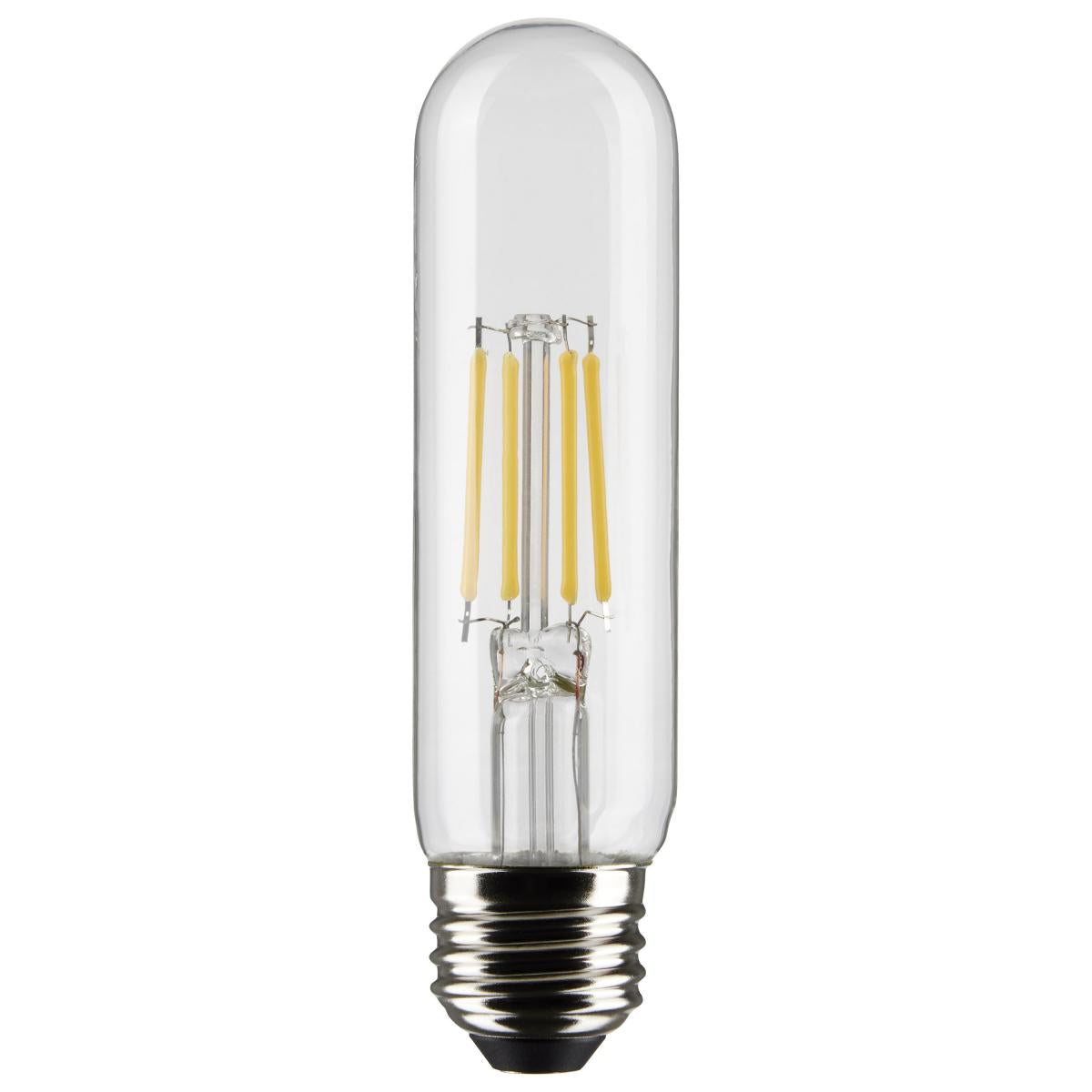 5.5 Watt LED T10 Filament Bulb, 450 Lumens, Dimmable, Medium E26 Base, 120V