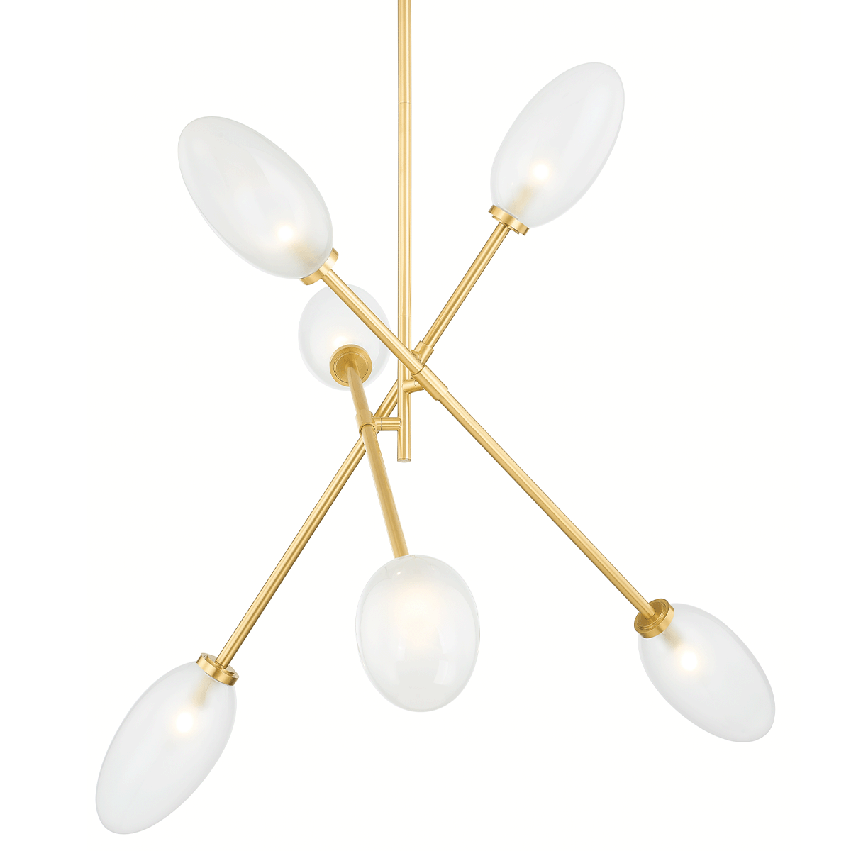 Alberton 6-Light Chandelier by Hudson Valley Lighting - Modern Sputnik Design, Dimmable, UL Damp Rated