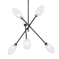 Alberton 6-Light Chandelier by Hudson Valley Lighting - Modern Sputnik Design, Dimmable, UL Damp Rated