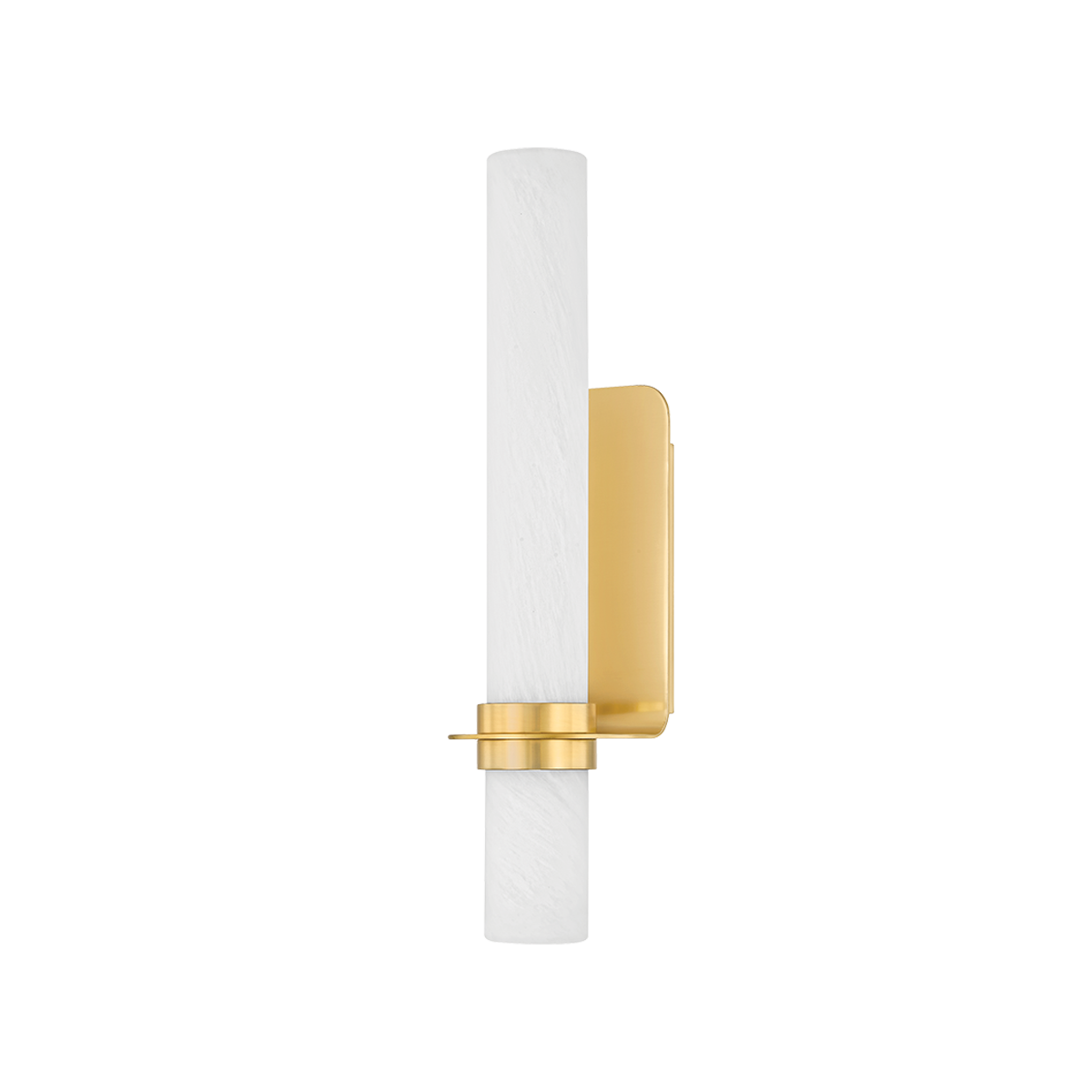 Hudson Valley Lighting Groveland Station Wall Sconce 5518-AGB, Dimmable LED, Aged Brass Finish