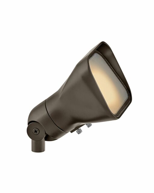 Hinkley 120V Bronze Outdoor Accent Flood Light 55300 with Dimmable Feature & Frosted Glass Shade